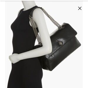 Kurt Geiger Black Shoulder Bag Sleek Structured Design